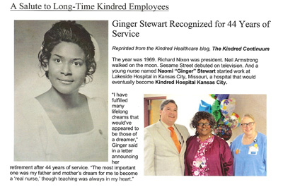 A Salute to Long-Time Kindred Employees