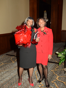 Distinguished Service Award Recipient Henrietta Moss LPN (Retired) and GKCBNA President Iris Culbert RN BSN MSHS